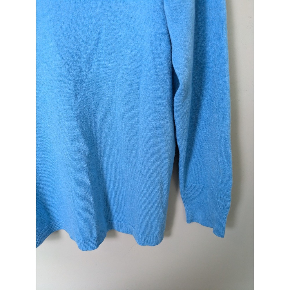 Croft & Barrow V-Neck Sweater Women's XL Blue Long Sleeve Knit Pullover - Picture 5 of 8